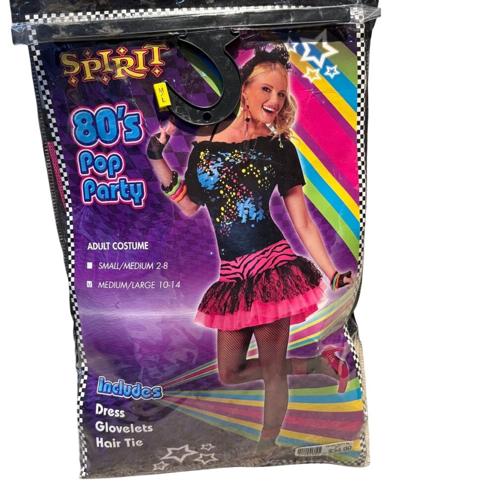 Spirit 80s Pop Party Adult Costume M/L (10-14)
